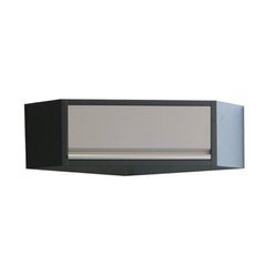 Навесной шкаф угловой серый 865 x 865 x 350