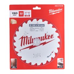 Диск пиляльний PFTE THIN KERF MILWAUKEE, діаметр 190х30х1,6мм, 16 зуб.