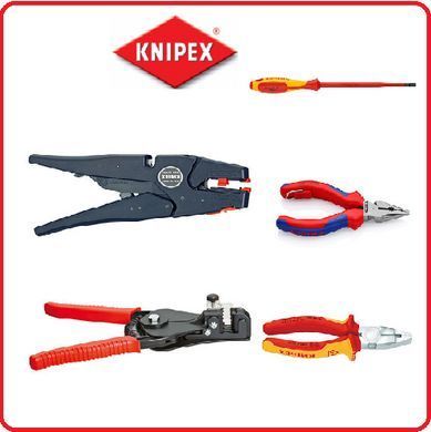 Обжимные клещи с магазином для смены плашек и 5 профилями обжима Knipex MultiCrimp&reg;, 250 мм 97 33 02
