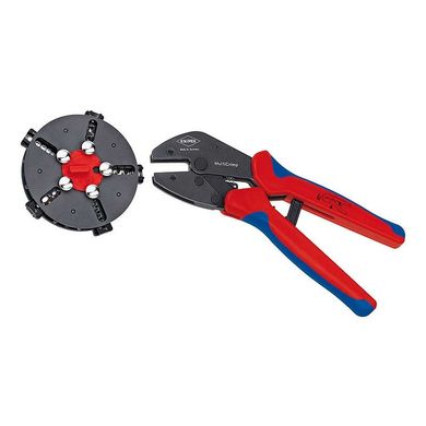 KNIPEX MultiCrimp® Обтискові кліщі з магазином для зміни плашок і 5 профілями обтиску KNIPEX 97 33 02