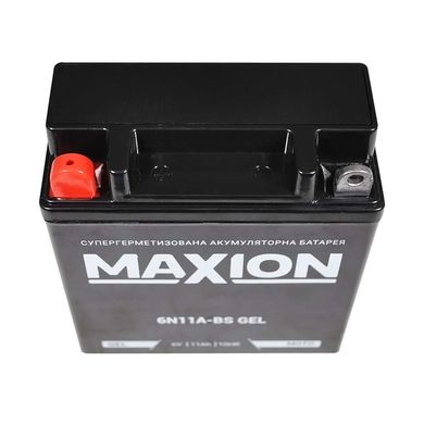 Мото акумулятор GEL 6N 11A-BS MAXION (6V, 11A)