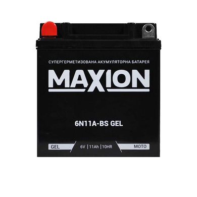 Мото акумулятор GEL 6N 11A-BS MAXION (6V, 11A)