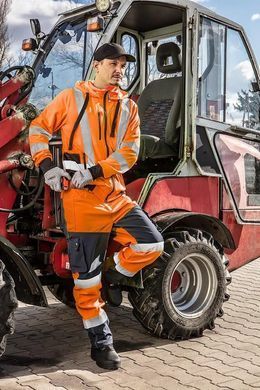 Куртка рабочая Neo Tools Basic, L (52), повышенной видимости, полиэстер, 240 г/м2, оранжевый