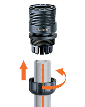 Claber Тележка со шлангом 25м 5/8" "METAL COMPACT PRONTO 25"