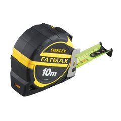 Рулетка измерительная FatMax® PRO II длиной 10 м, шириной 32 мм в обрезиненном литом корпусе STANLEY