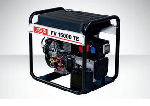 FOGO Генераторна установка FV15000TE 3ф-12,5кВА/1ф-6кВт, двиг. B&S, бак-45л, ел. старт, стаб. напруги, асинхрон. ген.