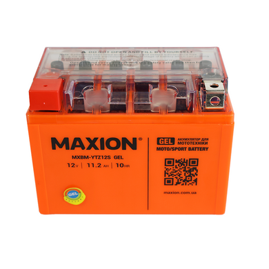 Мото аккумулятор GEL YTZ 12S MAXION (12V, 11,2A)