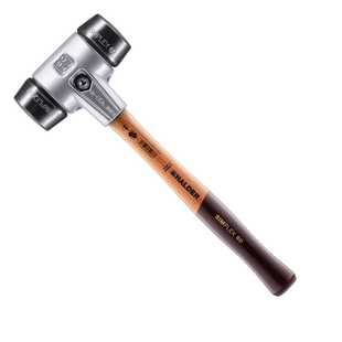 Молоток щадний HALDER SIMPLEX Aluminium ручка дерево Hickory, &Oslash;60 бойок гума чорний, 3102.060