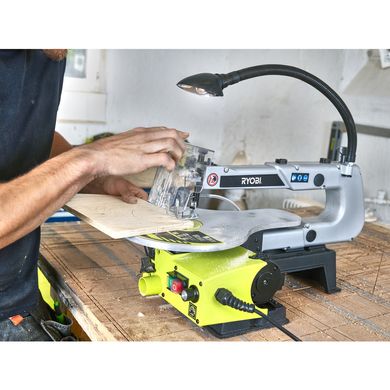 Ryobi Лобзик стаціонарний RSW1240G 125Вт, 550-1700об•хв, хід 20мм, ріжуча здатність 405мм