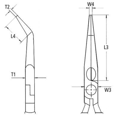 Плоскі круглогубці з ріжучими кромками KNIPEX 26 27 200