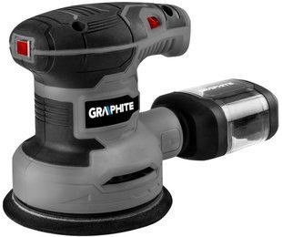 Шлифмашина эксцентриковая GRAPHITE 300Вт 125мм 7000-13000об/мин орбита 1мм 1.21кг