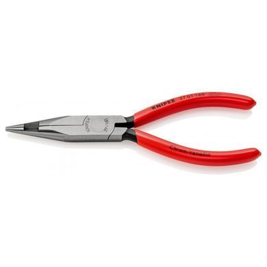 Плоскі круглогубці з ріжучими кромками в середній частині KNIPEX 27 01 160