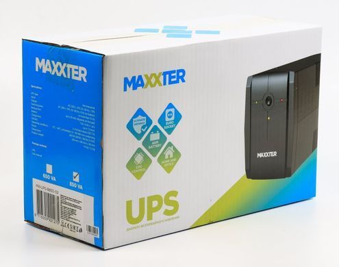 Maxxter MX-UPS-B850-02 Джерело безперебійного живлення 850 VA, Basic Series