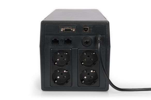 Источник бесперебойного питания DIGITUS 2000VA/1200W, LCD, RJ45, RS232, USB, 4xSchuko