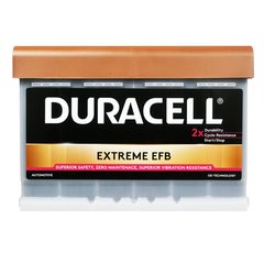 Автомобільний акумулятор DURACELL Extreme EFB 75Ah 700A R+ (L3)