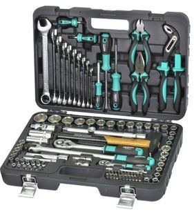 Whirlpower Набір інструментів 97од. 1/2"-1/4" 4-32мм+ключі 8-22мм, вирутки, шарн.-губц. інструмент