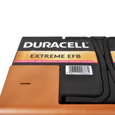 Автомобільний акумулятор DURACELL Extreme EFB 75Ah 700A R+ (L3)