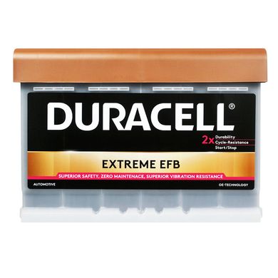 Аккумулятор автомобильный DURACELL Extreme EFB 75Ah 700A R+ (L3)