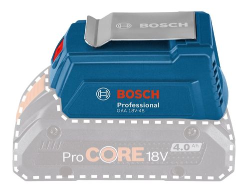 Bosch Адаптер USB для батареї GAA 18V-48 Professional, 2.4А
