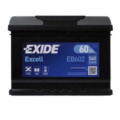 Автомобільний акумулятор EXIDE Excell (EB602) 60Аh 540Ah R+