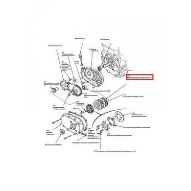 Фрикционный диск понижающего редуктора 168F-R/177F-R