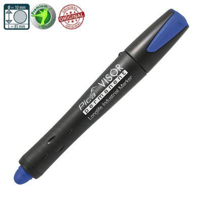 Сухой промышленный маркер PICA VISOR permanent Longlife Industrial Marker 990/41, синий