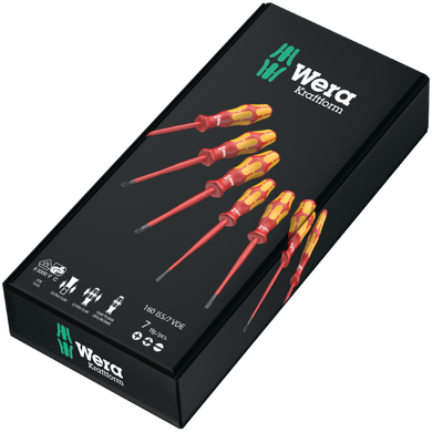 Набір викруток SLIM, WERA Kraftform Plus 160 iSS/7, 05135961001