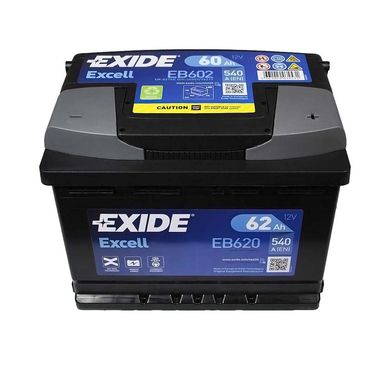 Автомобільний акумулятор EXIDE Excell (EB602) 60Аh 540Ah R+