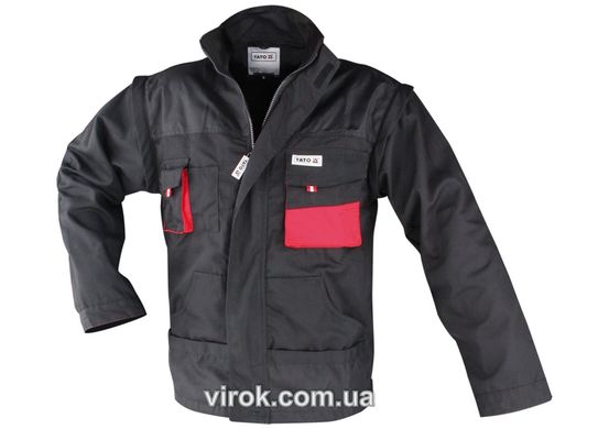 Куртка робоча YATO чорно-червона, розм. L [10]